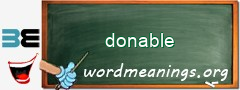 WordMeaning blackboard for donable